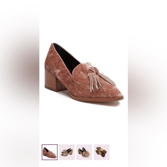 Rebecca Minkoff Edie Velvet Tassel Loafer Pump - Picture 2 of 5